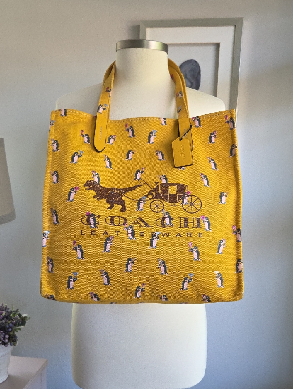 COACH Yellow Rexy & Carriage Tote 2017